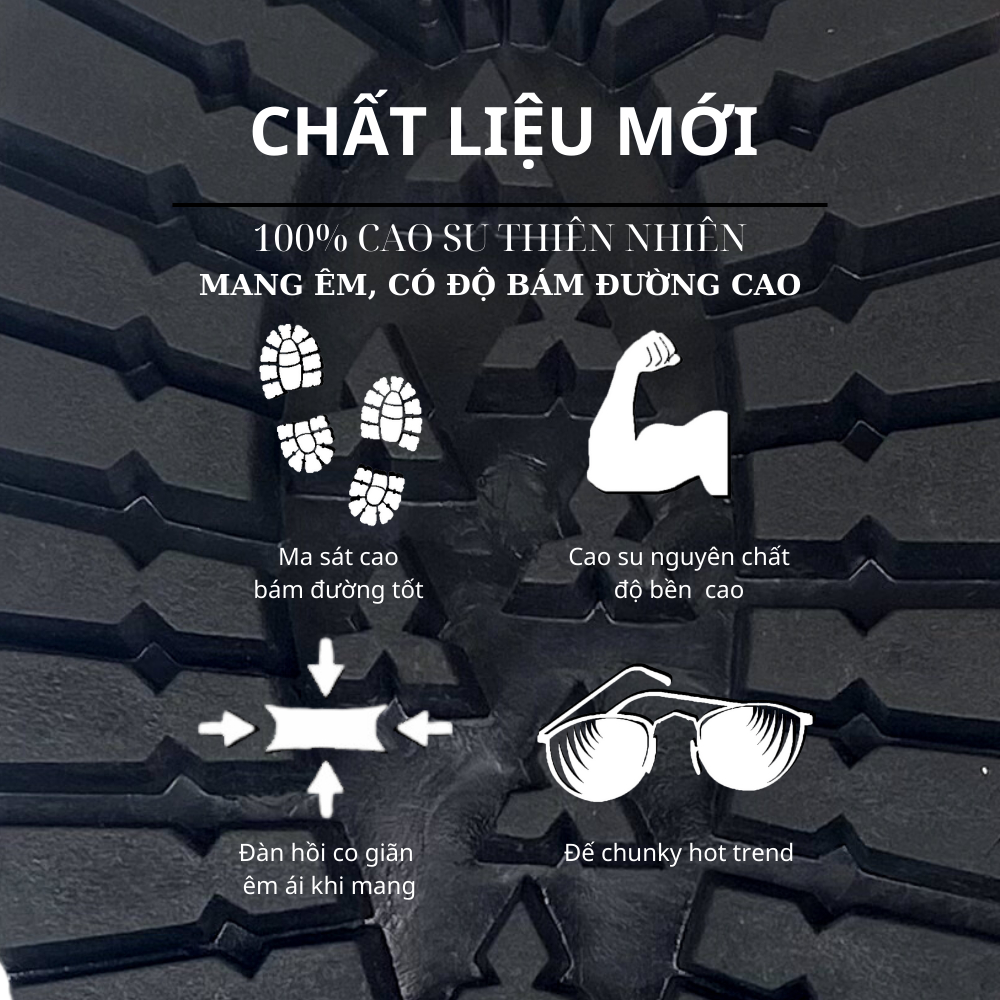 Ảnh Giày chelsea da lì INICHI G1113 đế chunky tăng chiều cao, có may đế 2