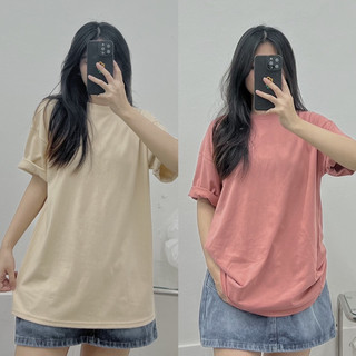 Áo Phông Trơn 3158 Tay Lỡ Unisex Nhiều Màu Chất Cotton Khô NPsp