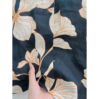 [JUNE LINEN] S16. Set Linen tưng cao cấp Họa tiết. Chân váy xòe có túi sườn mix áo cổ tim.