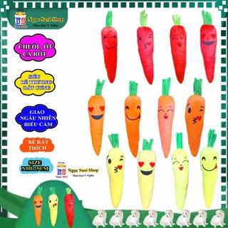 THÚ BÔNG QUẢ CHUỐI CỦ CÀ RỐT TRÁI ỚT NHIỀU MÀU SIZE NHÍ 25CM SIÊU ĐÁNG YÊU - gấu bông đồ chơi doll toy búp bê HÀNG HOT