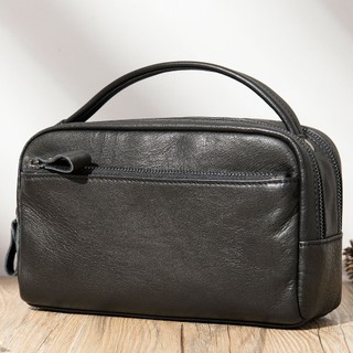 Clutch cầm tay nam da bò , túi golf xách tay, ví có quai xách 2 ngăn da thật,  sang trọng, đẳng cấp da bò 100%