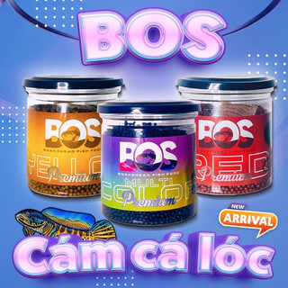 Cám BOS tăng màu Xanh - Đỏ - Vàng Cá Lóc vảy rồng từ Singapo Hỗ Trợ Tăng Màu Đỏ Vàng
