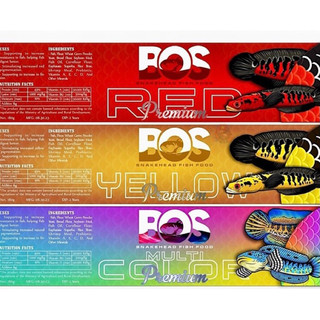 Cám BOS tăng màu Xanh - Đỏ - Vàng Cá Lóc vảy rồng từ Singapo Hỗ Trợ Tăng Màu Đỏ Vàng