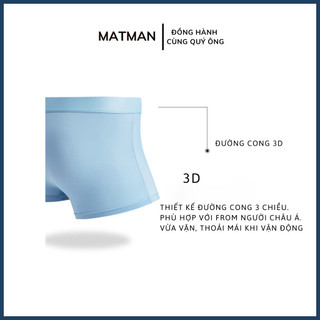 Combo 4 Quần Lót Nam Lụa Lạnh Siêu Mỏng Thoáng Khí, Quần Sịp Boxer Nam Mềm Mại Co Giãn 4 Chiều