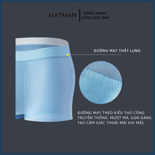 Combo 4 Quần Lót Nam Lụa Lạnh Siêu Mỏng Thoáng Khí, Quần Sịp Boxer Nam Mềm Mại Co Giãn 4 Chiều