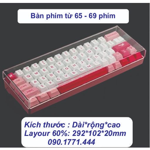 Nắp Mica Bảo Vệ Bàn Phím Máy Tínhcover Keyboard Che Bụi Cho Bàn Phím Cơ Loại Uốn Liền Không 2415