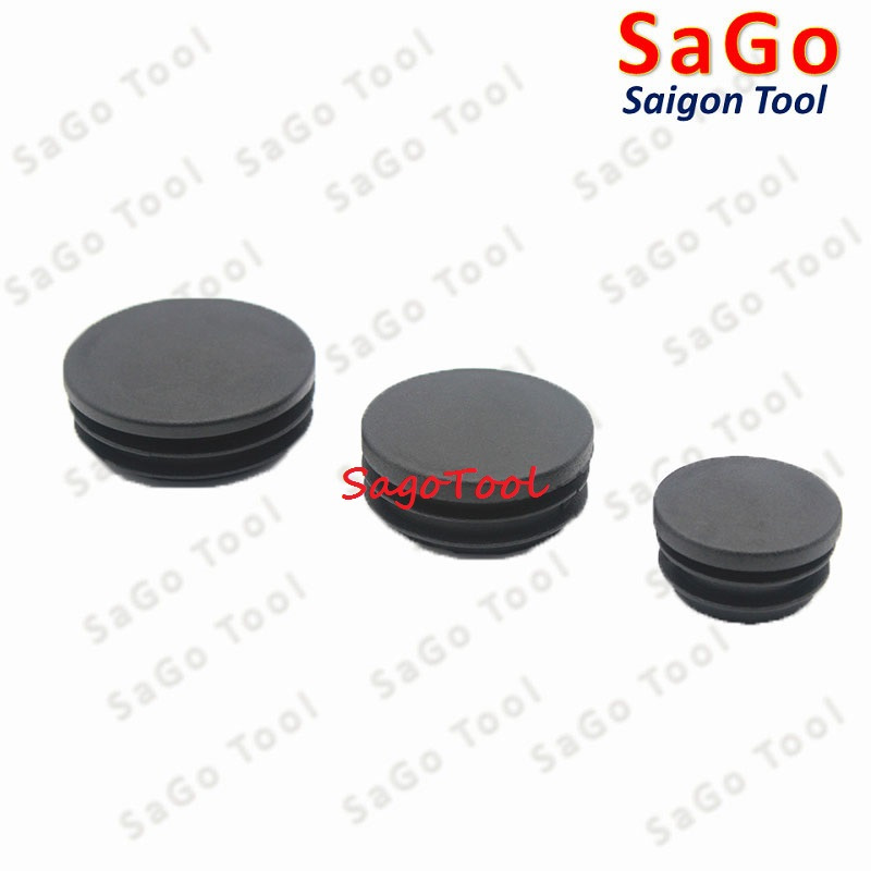 Đầu bịt trong ống sắt hộp, đầu bịt chân bàn ghế loại tròn nhiều kích thước phi 12 - phi 60mm | BigBuy360 - bigbuy360.vn
