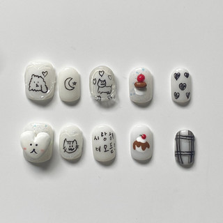 Nailbox nặn gel nổi form ngắn dễ thương