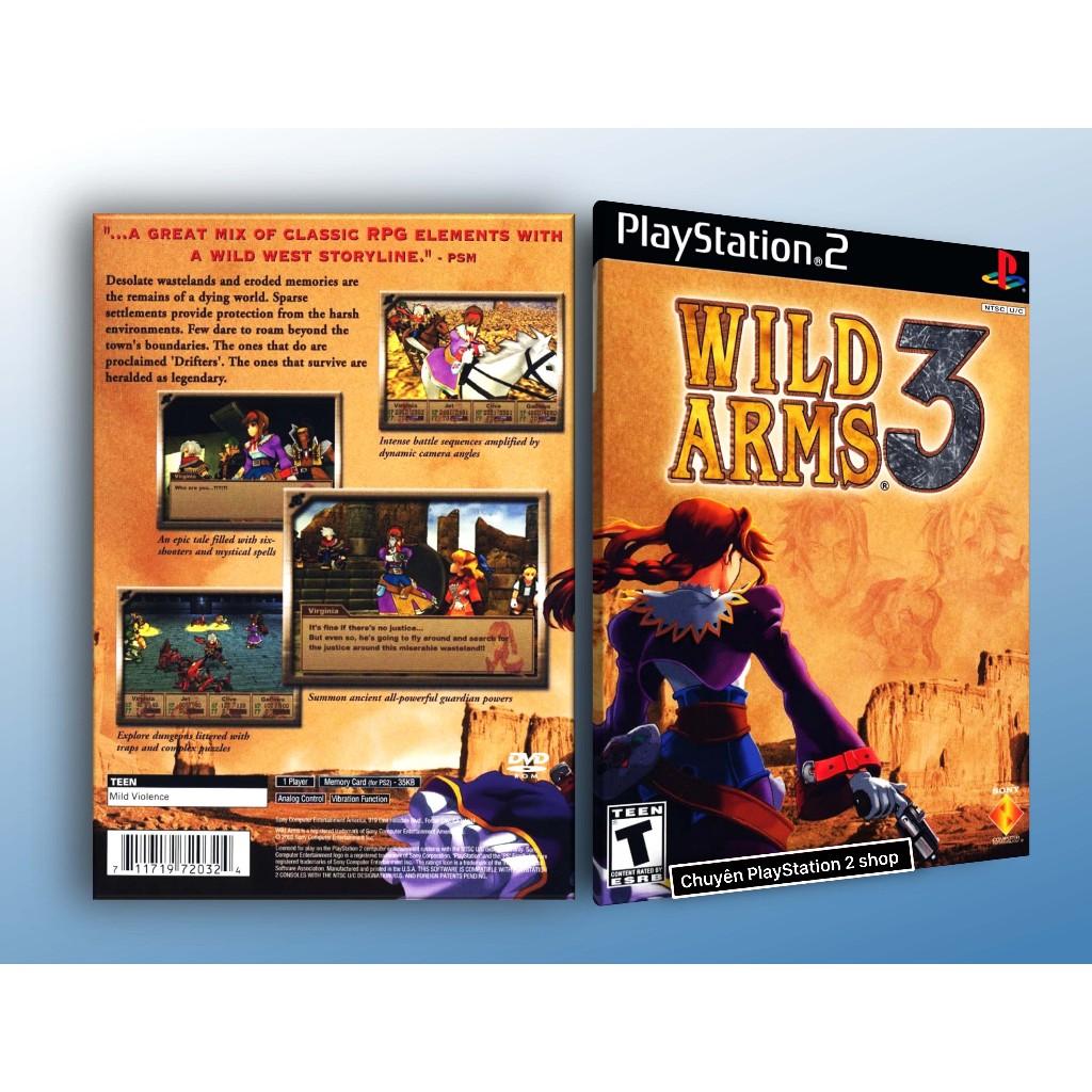 God Hand Ps2 Jeu WILD ARMS 3 Sur PS2 - Édition Française Complète (boîtier, Notice) - Rare - Bon état Jeu Rétro PS2