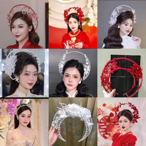 bộ quạt và mấn cô dâu -MT186