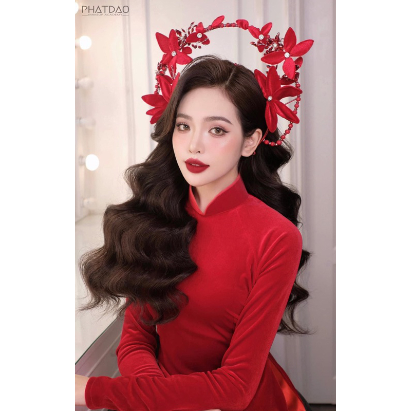 bộ quạt và mấn cô dâu -MT186