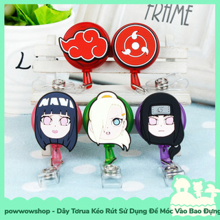 [Sẵn VN - Hỏa Tốc] Tơrua Dây Kéo Rút 60cm Móc Bao Đựng Thẻ Nhân Viên Phong Cách Nhân Vật Anime Manga Naruto