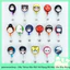 Tơrua Dây Kéo Rút 60cm Móc Bao Đựng Thẻ Nhân Viên Phong Cách Nhân Vật Anime Manga Naruto