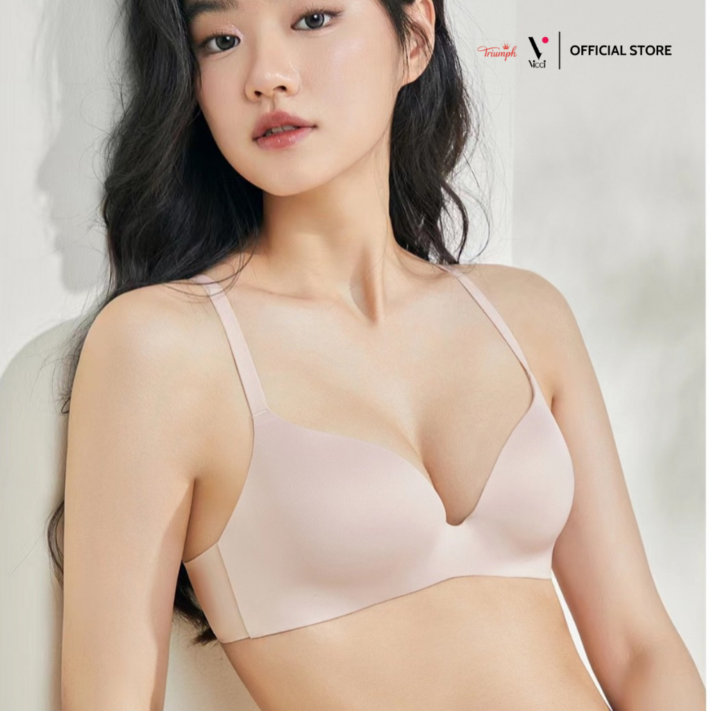 Ảnh Áo ngực không gọng nữ VICCI mút đúc dày 3cm không đường may nâng đẩy ngực cao cấp AV.240 nhiều màu 1