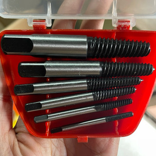 Bộ tháo ốc gãy 6 mũi khoan lấy vít gãy taro ren ngược 3-22mm