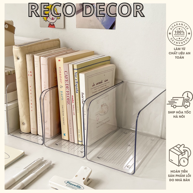 Kệ Bookend Acrylic Trong Suốt Sức Chứa Lớn Đựng Sách Decor Trang Trí ...