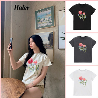 Áo Baby Tee in hình hoa Tulip 100% Cotton 240Gsm