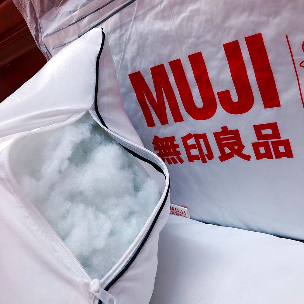Một đôi ruột gối bông muji chính hãng TOPAZ nhập khẩu cao cấp chất liệu COTTON mang lại cảm giác mềm mại êm ái