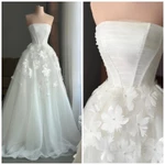 Đầm cưới đi bàn cô dâu cúp ngực đính hoa ( hàng có sẵn ) fullsize s/m/l/xl nhận may theo số đo bigsize — ảnh 2