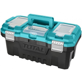 ĐỒ NGHỀ TOTAL Hộp nhựa đựng công cụ 17 inch khóa kim lại TPBX0172