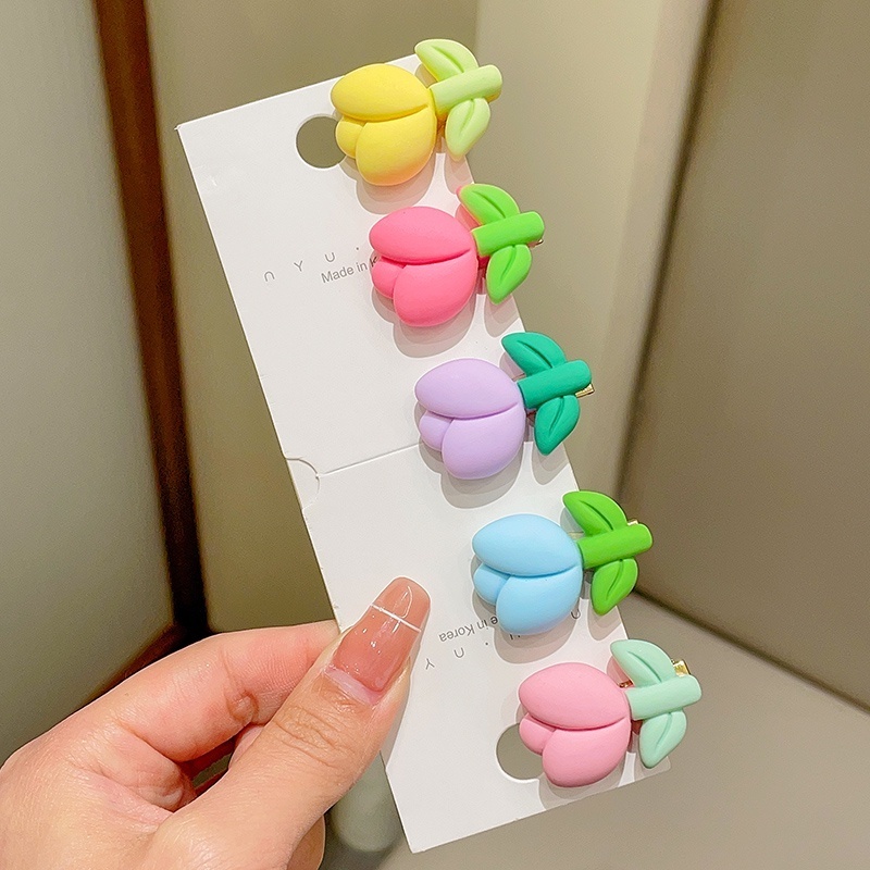 🌷Set 5 Kẹp Tóc Hoa Tulip 🌷 Mini Dễ Thương Thời Trang Hàn Quốc Cho Bé Gái🌷