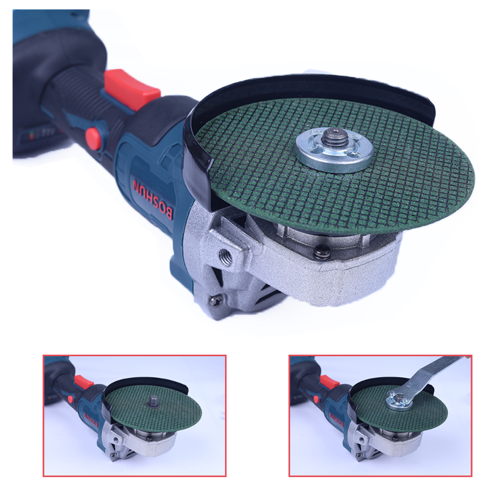 [Tặng lưỡi mài] Máy mài góc, máy cắt Bossun BS-AG100XBL - Cắt Sắt, Cắt Gỗ, motor 100% lõi đồng, 3 tốc độ, chống sốc đá