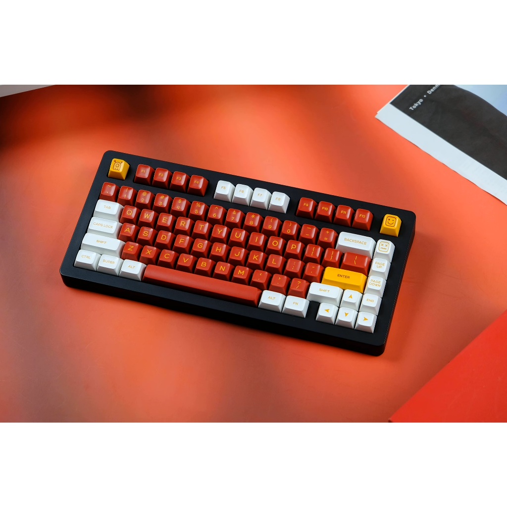 Keycap Smiling Face Injection Red- SA Profile - Double Shot | Shopee ...