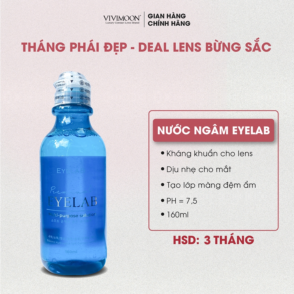 Nước ngâm lens kháng khuẩn dịu nhẹ Eyelab kính áp tròng VIVIMOON