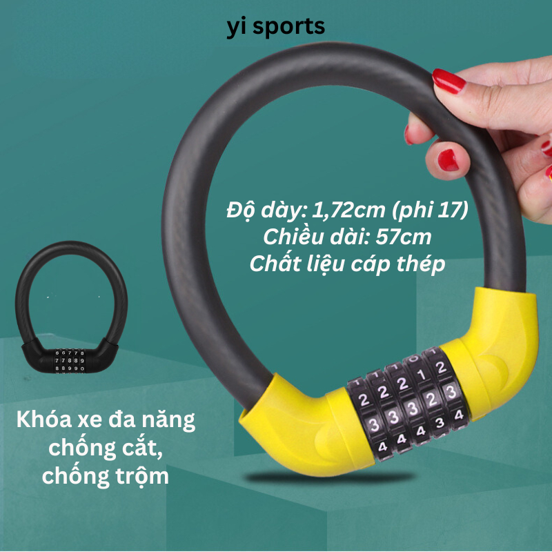 Khóa Dây 5 Số Cao Cấp