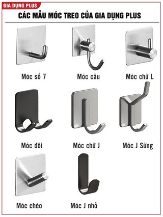 Móc treo tường chịu lực inox 304, móc dán tường siêu dính để treo đồ ...
