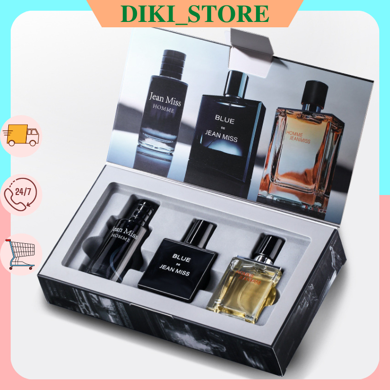 Set 3 chai nước hoa nam hộp quà tặng Jeanmiss thơm lâu 3 x 30ml - 0146B