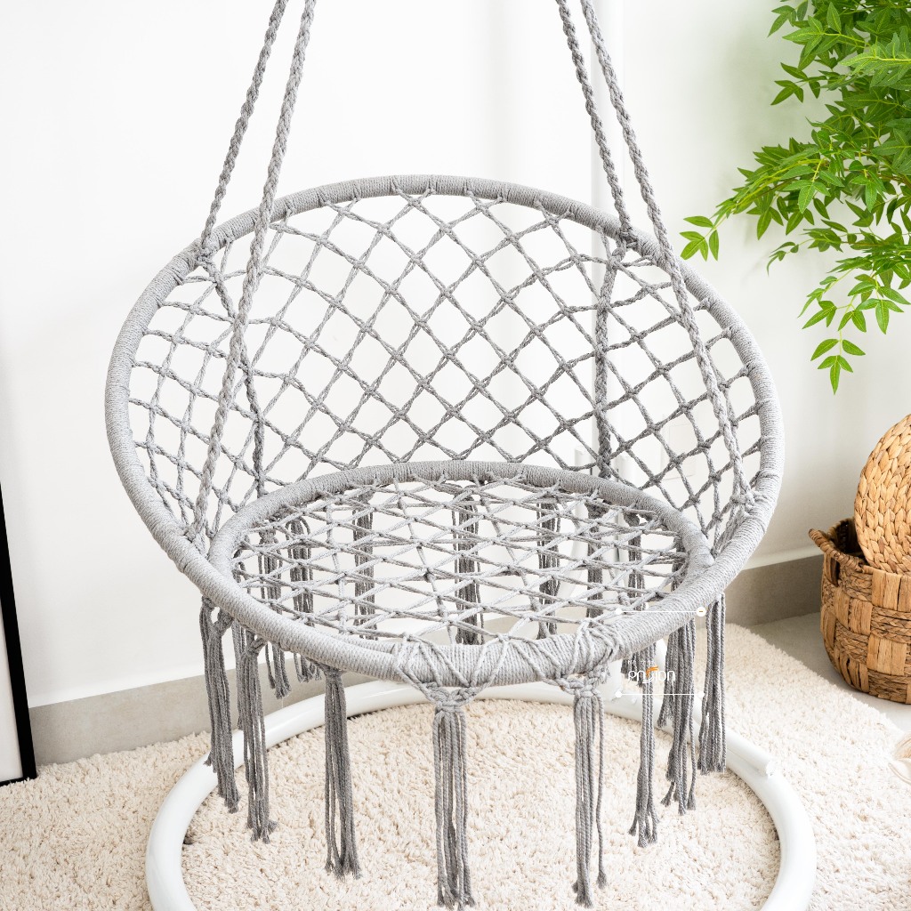 Võng Ghế Tròn Vintage phong cách Nordic chưa gồm thanh treo sắt