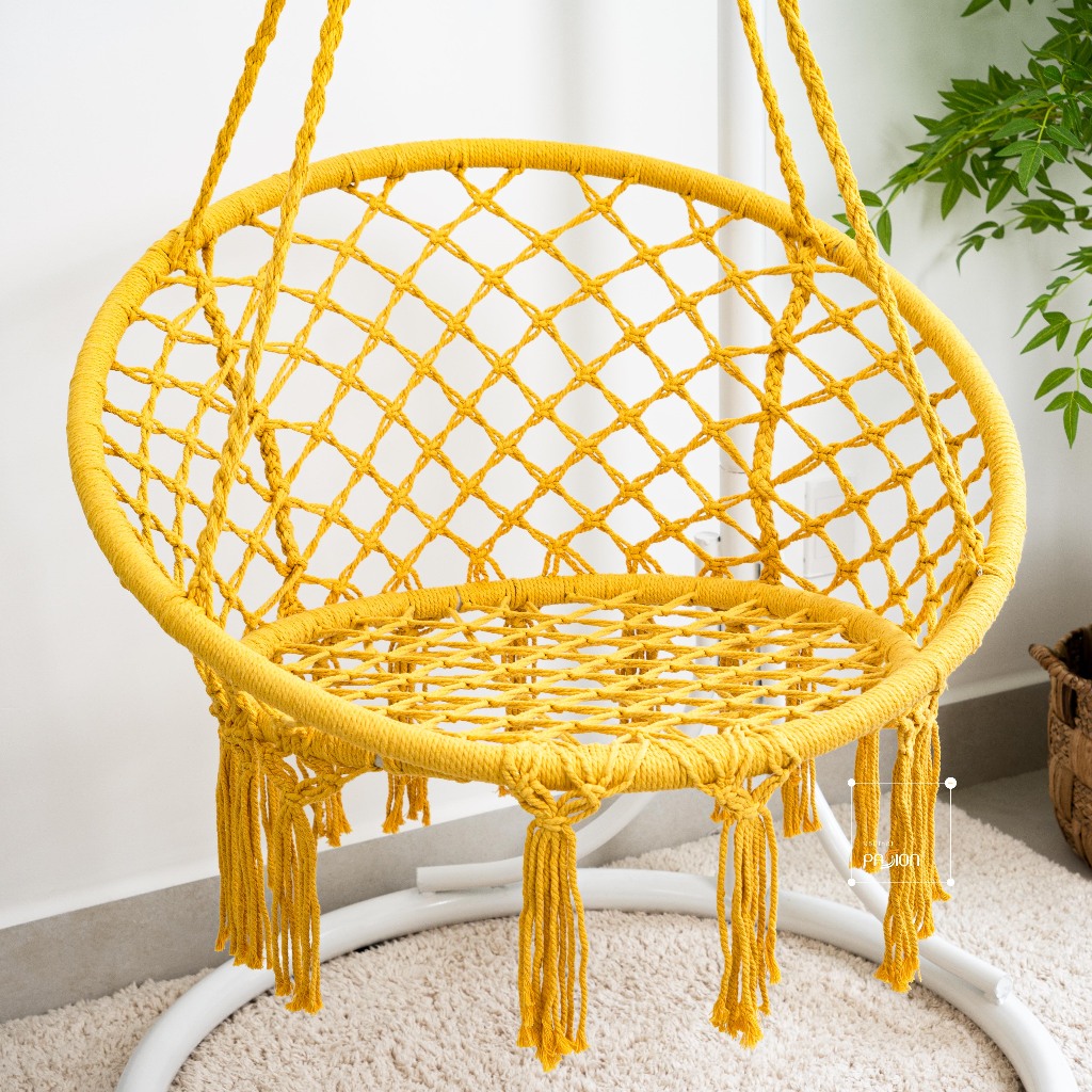 Võng Ghế Tròn Vintage phong cách Nordic chưa gồm thanh treo sắt