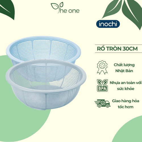 Rổ nhựa inochi, rổ tròn 30cm, nhựa nguyên sinh cao cấp , đa năng, tiện ...