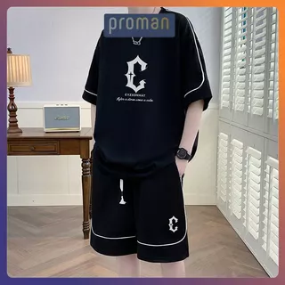 Bộ Hè Cộc Tay Nam Nữ Chữ C Chất Tổ Ông, Bộ Thể Thao Phom Đẹp Phong Cách Trẻ Trung BO19 - PROMAN