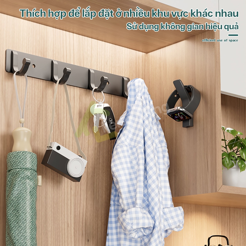 Móc treo LUMERA gắn tường siêu chắc treo đồ đa năng chịu lực treo đồ quần áo phòng tắm,thanh treo