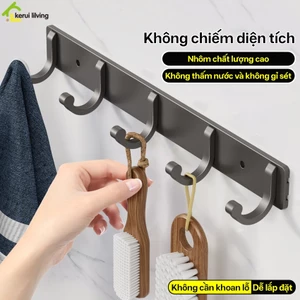 Móc dán tường LUMERA chịu lực siêu dính,thanh treo nhà tắm đa năng, móc dán tường treo đồ siêu dính
