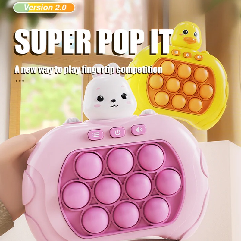 Máy Chơi Điện Tử Pop It Bopit Thế Hệ Mới Đồ Chơi Bóp Bóp Có Nhạc Có Đèn Dễ Thương Giải Trí - Đồ Chơi Cho Bé PUKAPI