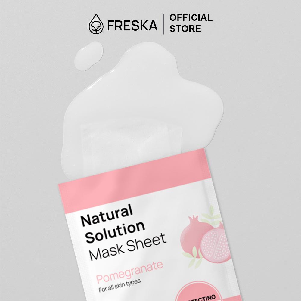 Ảnh Combo 4 Miếng Mặt nạ giấy Freska Natural Solution Mask Sheet 25ml (giao ngẫu nhiên) 4