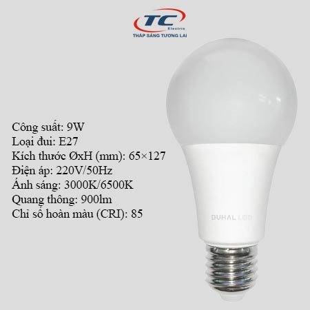 Bóng led bulb 9W Duhal (KBNL009) | Shopee Việt Nam