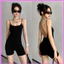 Jumpsuit SẴN MÚT Hai Dây Sợi Mảnh RANSHI Khoét Lưng Sâu Siêu Sexy Bodysuit Chất Thun Tăm Xịn