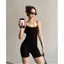 Jumpsuit SẴN MÚT Hai Dây Sợi Mảnh RANSHI Khoét Lưng Sâu Siêu Sexy Bodysuit Chất Thun Tăm Xịn