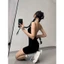 Jumpsuit SẴN MÚT Hai Dây Sợi Mảnh RANSHI Khoét Lưng Sâu Siêu Sexy Bodysuit Chất Thun Tăm Xịn