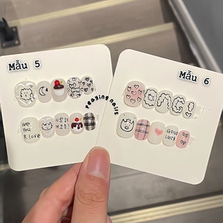 Nailbox form ngắn dễ thương xinh xắn