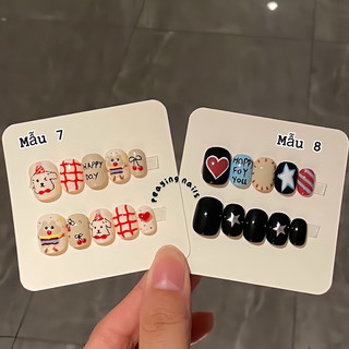 Nailbox form ngắn dễ thương xinh xắn