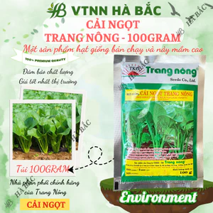 Hạt giống Cải ngọt Trang Nông (100gram), hạt giống nảy mầm tốt, năng suất cao, trông quanh năm - Hạt giống Hà Bắc