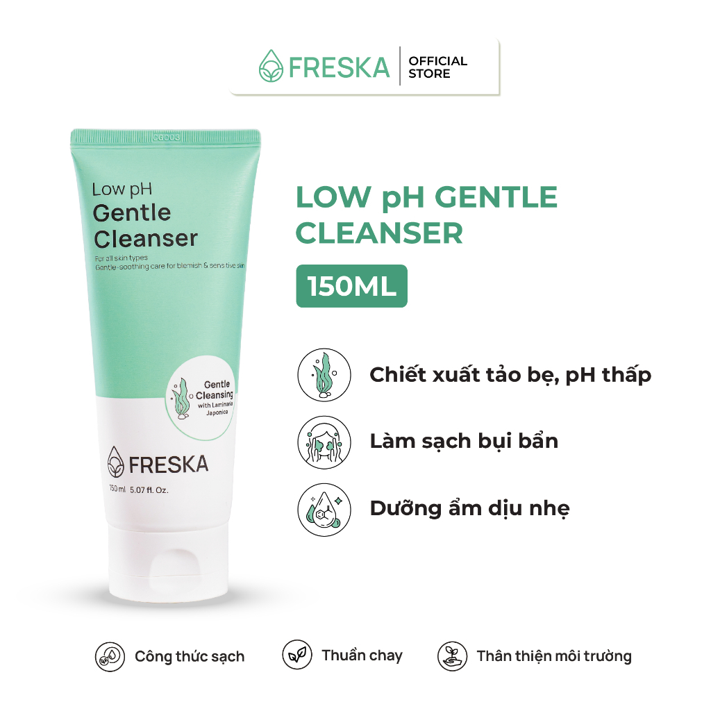 Ảnh [HÀNG TẶNG KHÔNG BÁN] Sữa rửa mặt Freska Low pH Gentle Cleanser 150ml 2
