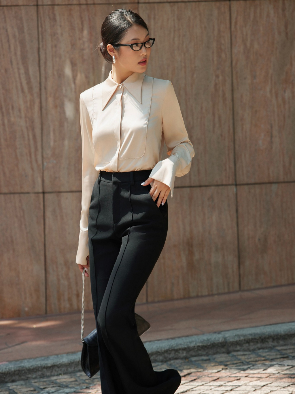 Ảnh Sơ mi lụa mịn da cổ đức HUONG BOUTIQUE BSSM36 1