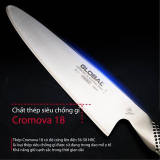 Dao bếp Nhật cao cấp Global G1 Slicer - Dao thái lát (210mm)