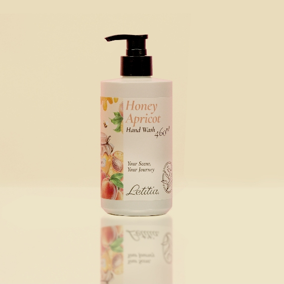 Nước Rửa Tay Honey Apricot - Letitia 3 Tầng Hương Thơm Giúp Thanh mát, Thư Giãn Size 460ml
